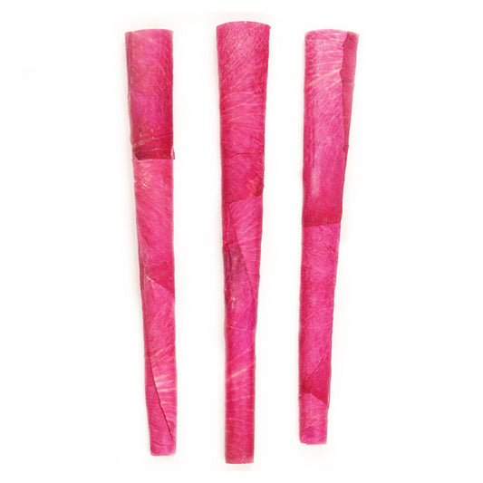 3 Hot Pink Rose Petal King Cones